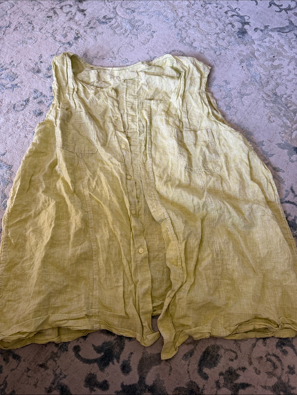 Light Green Linen Men's Shorts